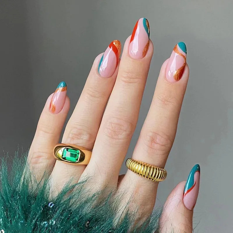 Trendy 24-Piece Press-Ons-20