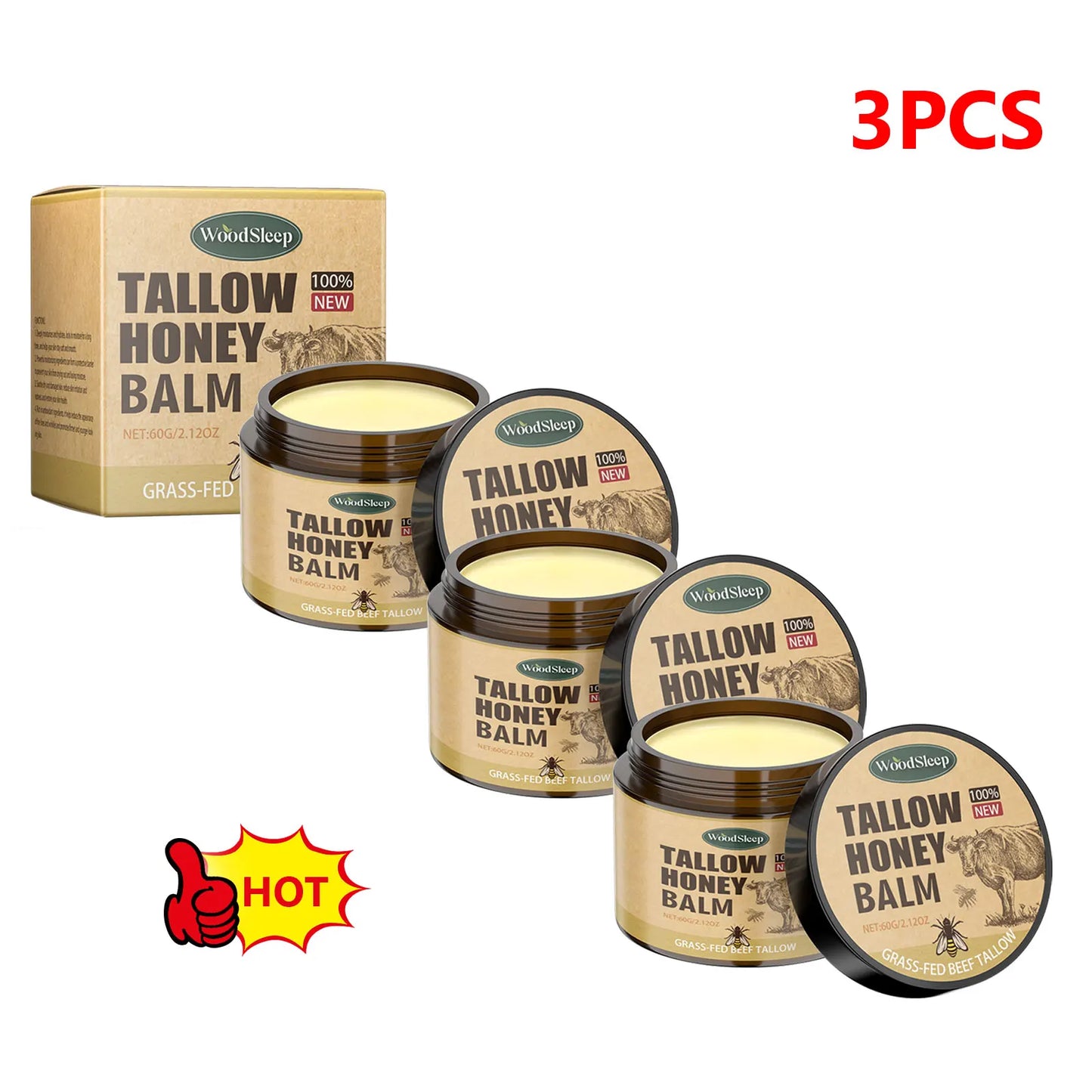 Whipped Beef Tallow Face Moisturizer Balm