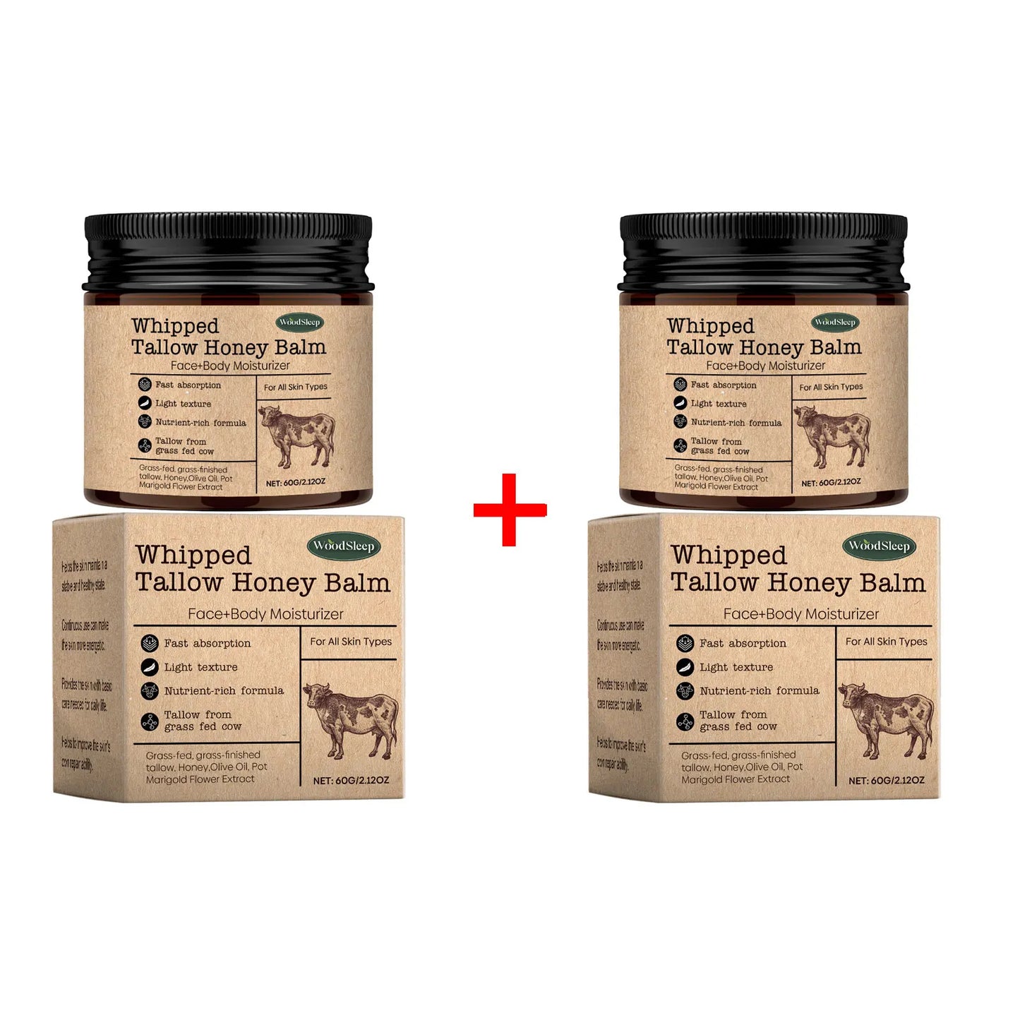 WoodSleep Beef Tallow Moisturizer Cream