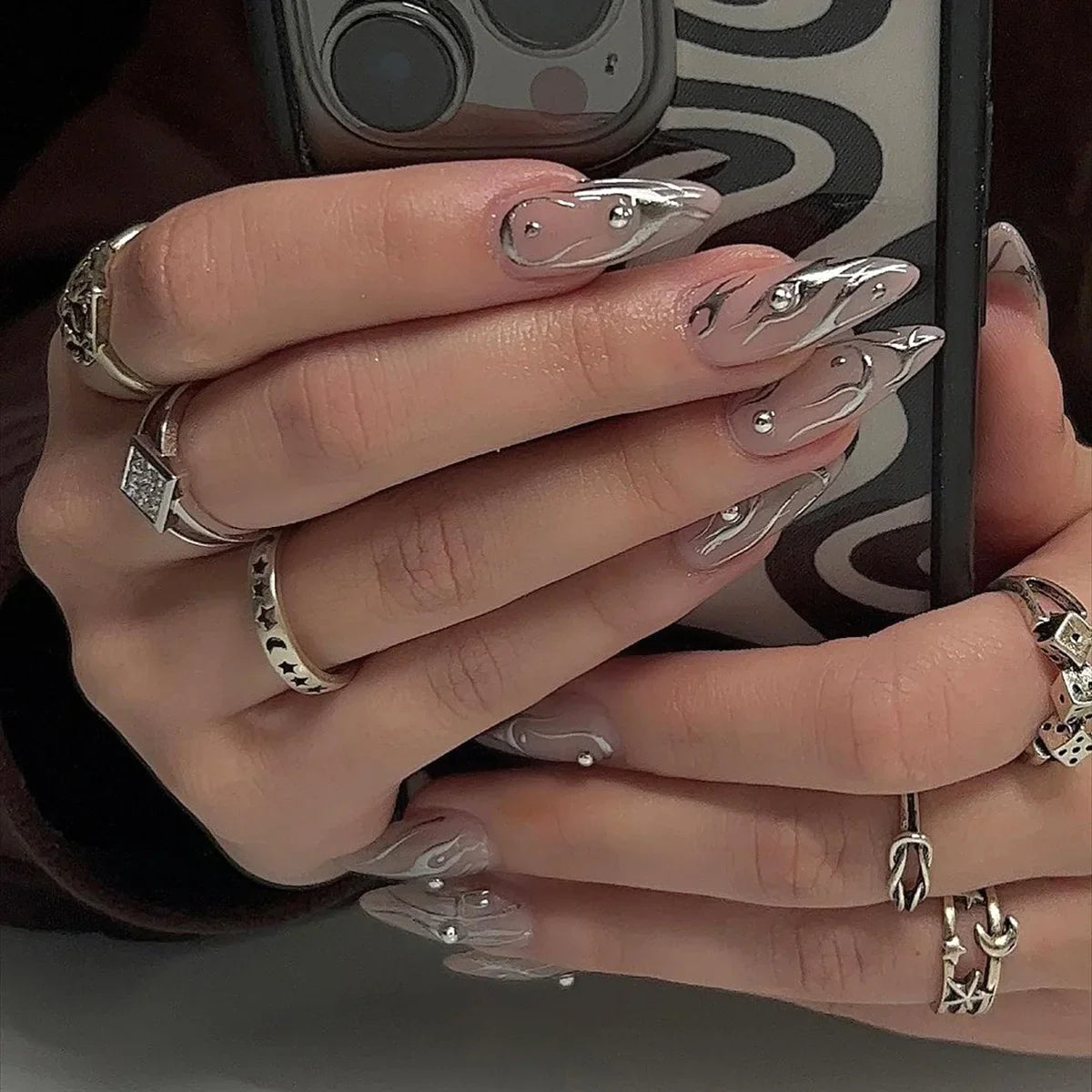 Trendy 24-Piece Press-Ons-62