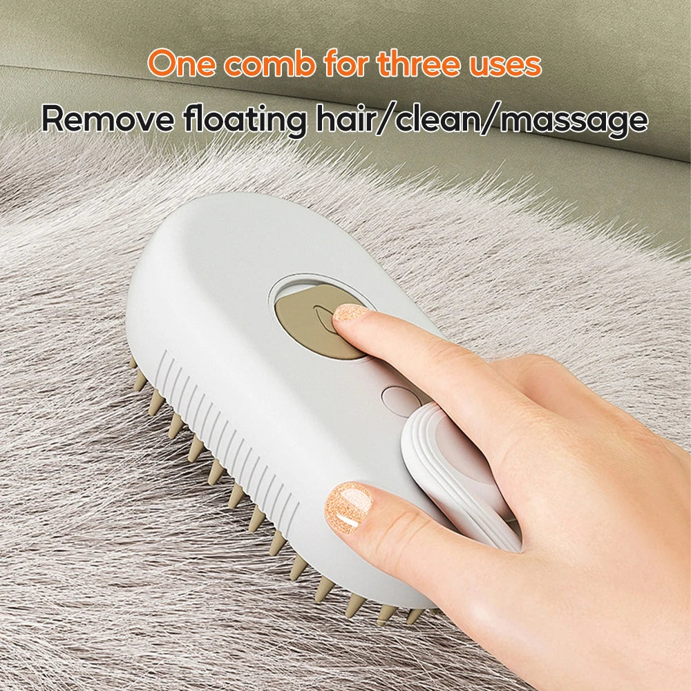 Steam Grooming Brush for Pets-3
