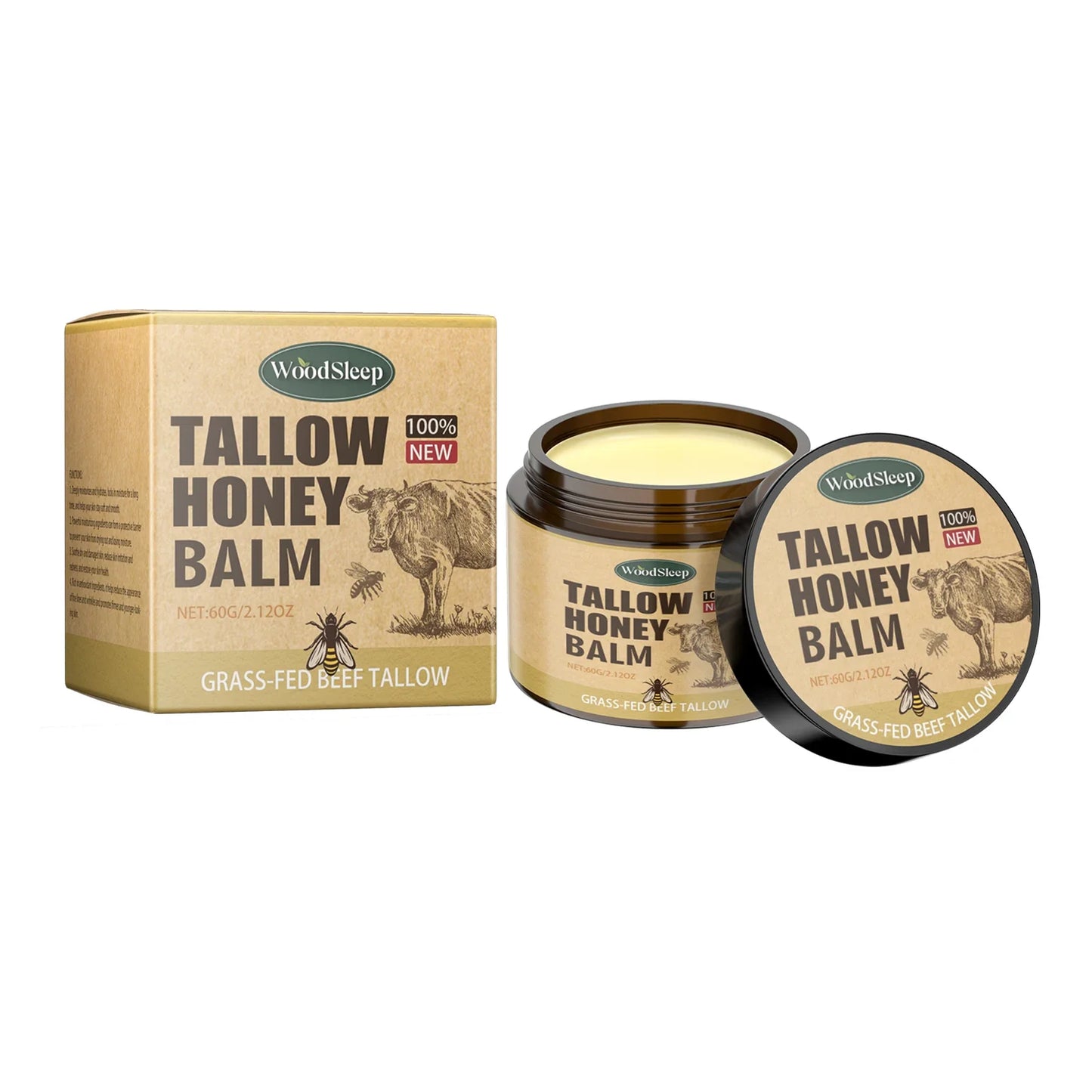 Whipped Beef Tallow Face Moisturizer Balm